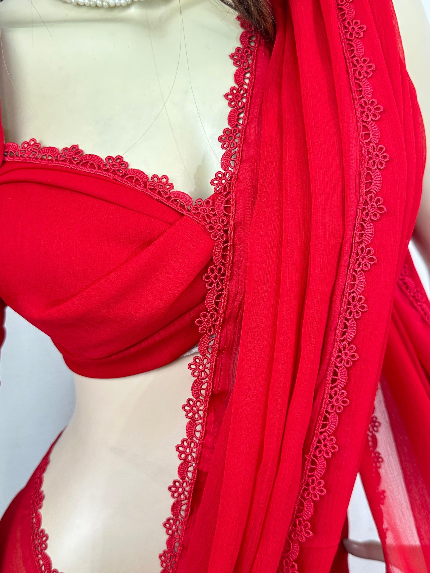 Premium Indian Chiffon Georgette Saree