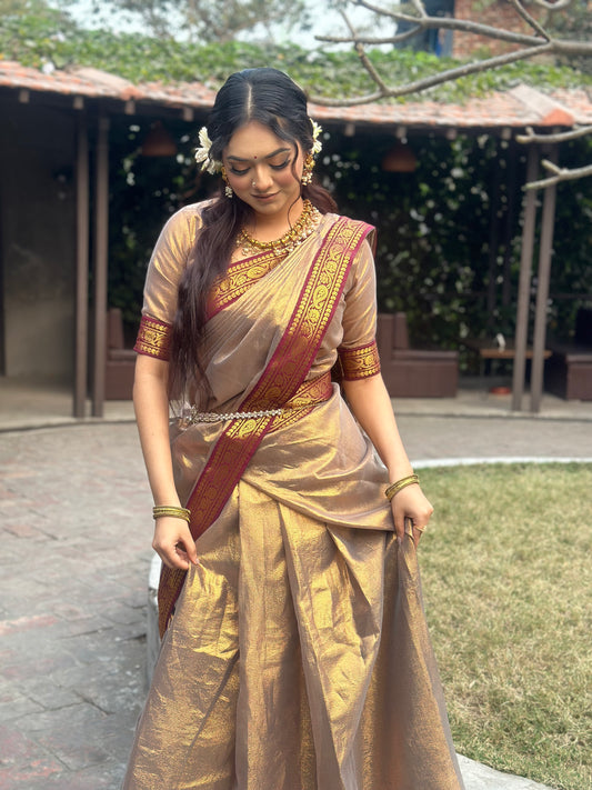 Premium Indian Lama Silk Saree