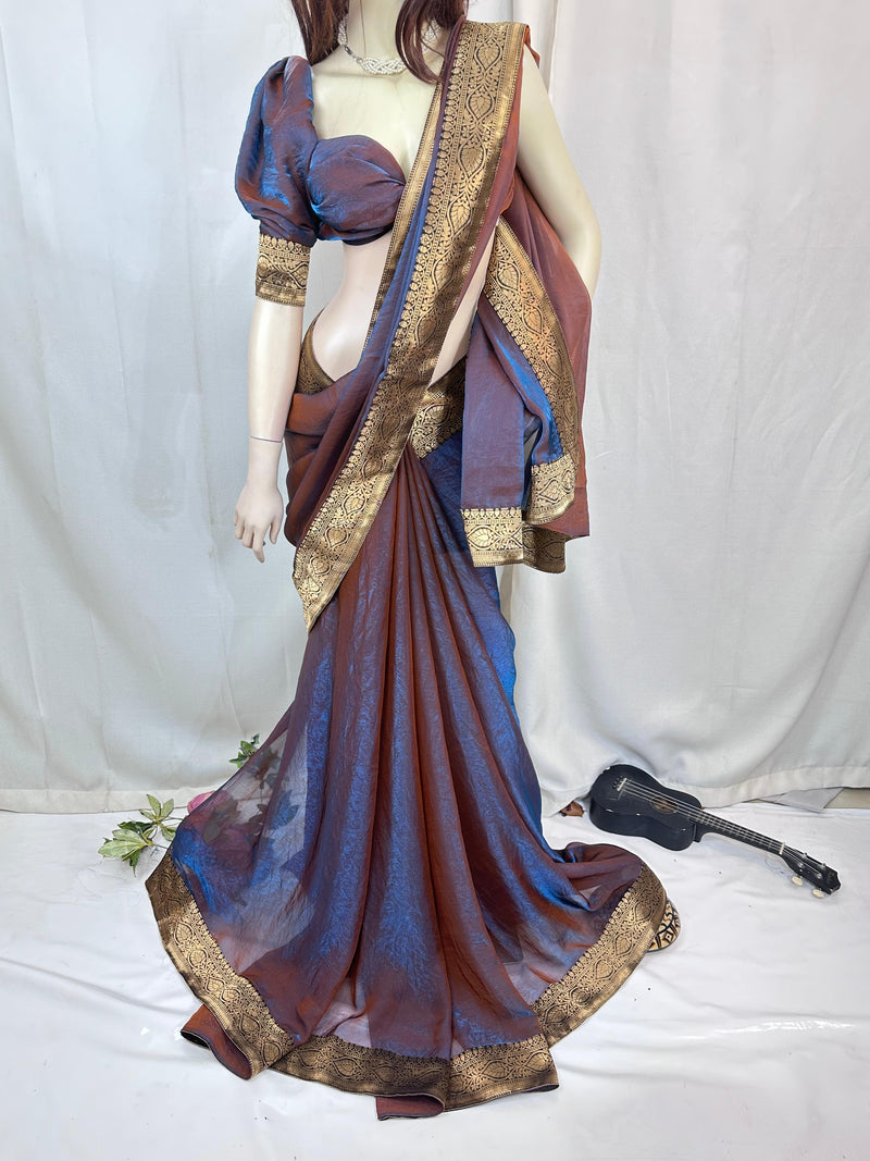 Premium Quality Indian Fendi Silk Saree