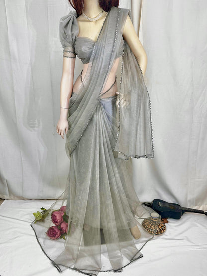 Premium Indian Net Silk Saree