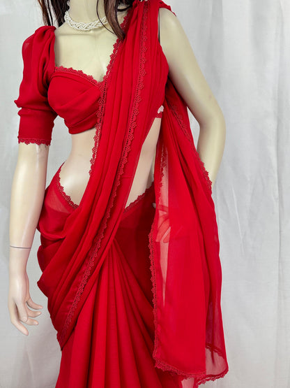 Premium Indian Chiffon Georgette Saree