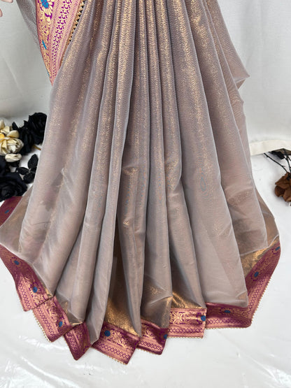Premium Indian Lama Silk Saree